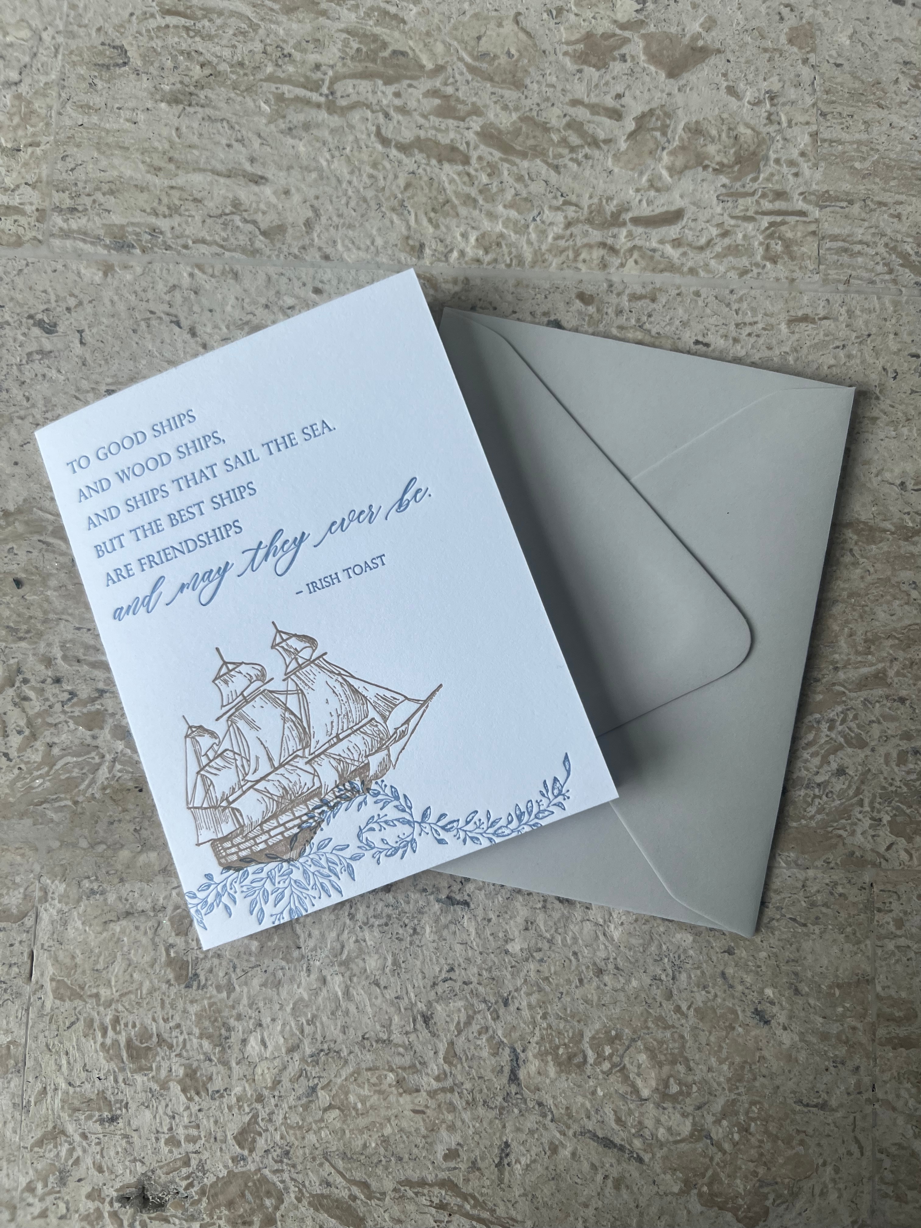 Best Ships are Friendships Card